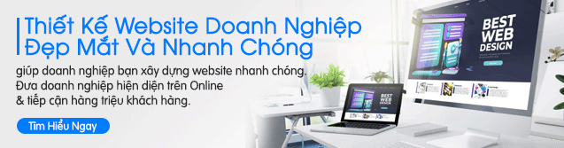 Thiết kế website doanh nghiệp đẹp mắt và nhanh chóng